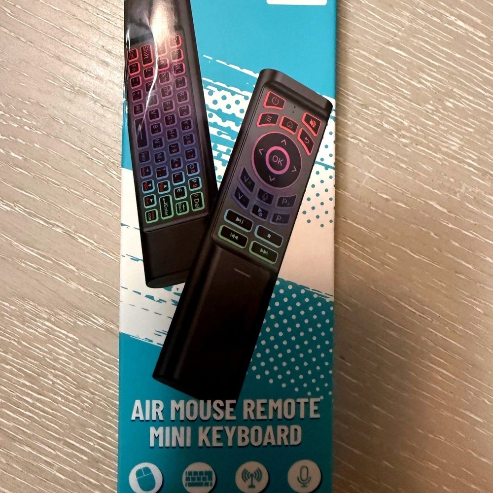 NEW Mini Air Mouse Remote 2.4G Bluetooth w/ Keyboard Backlit Smart TV Android